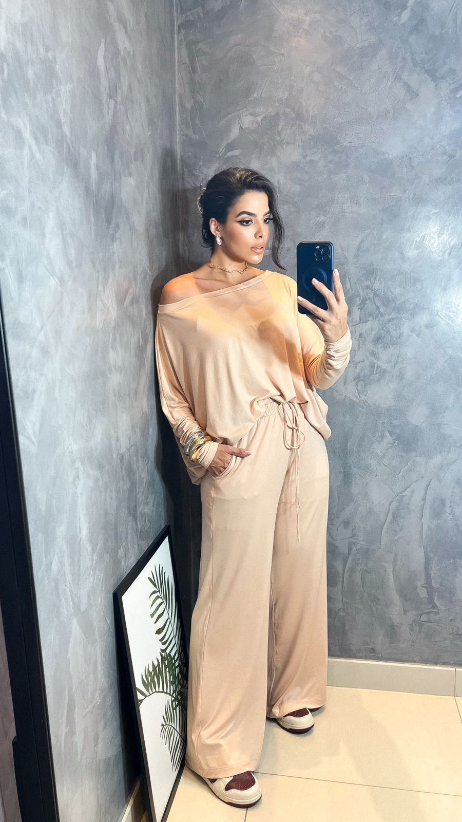 Conjunto Algadón Brasileño Hombro Caído