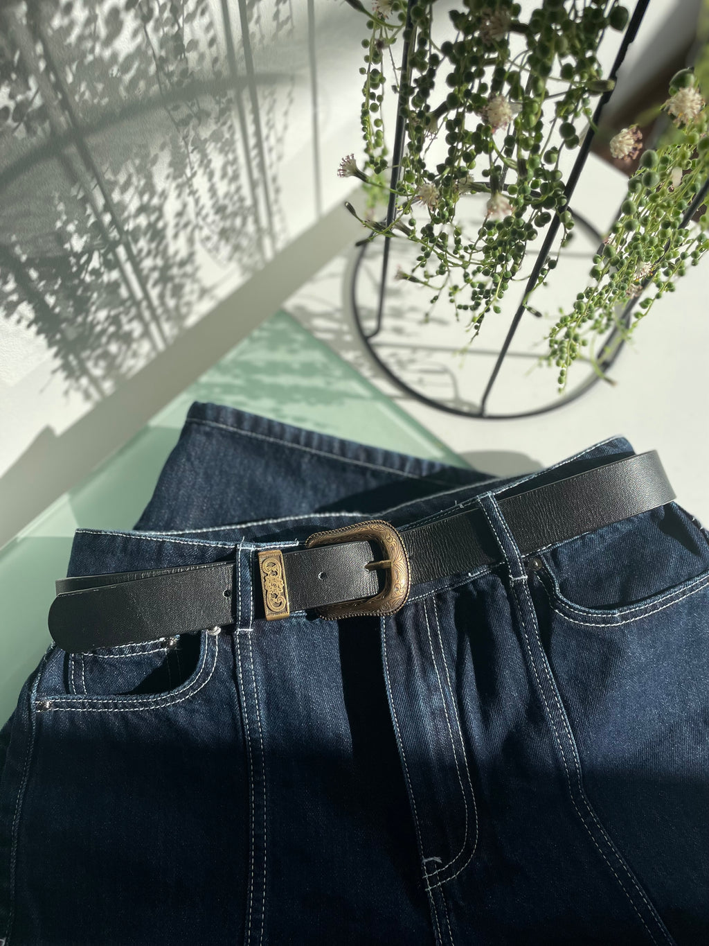 Cinturón Hebilla Bronce