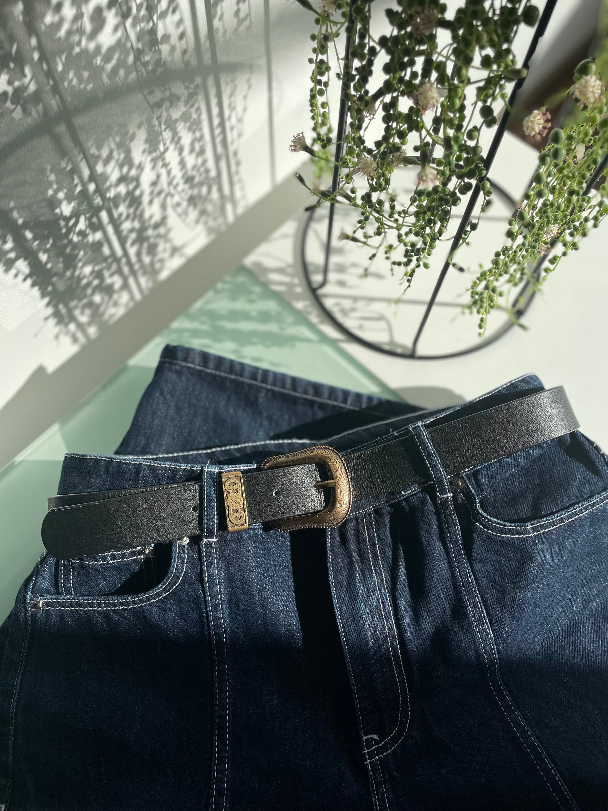 Cinturón Hebilla Bronce