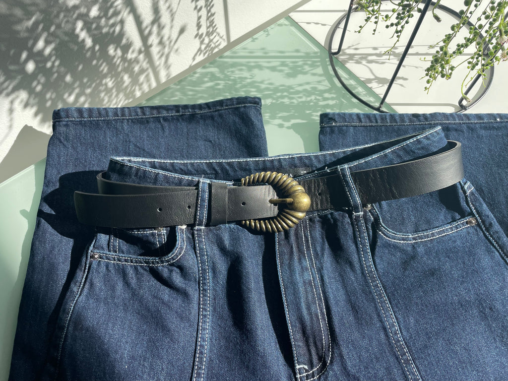 Cinturón Hebilla Ovalada