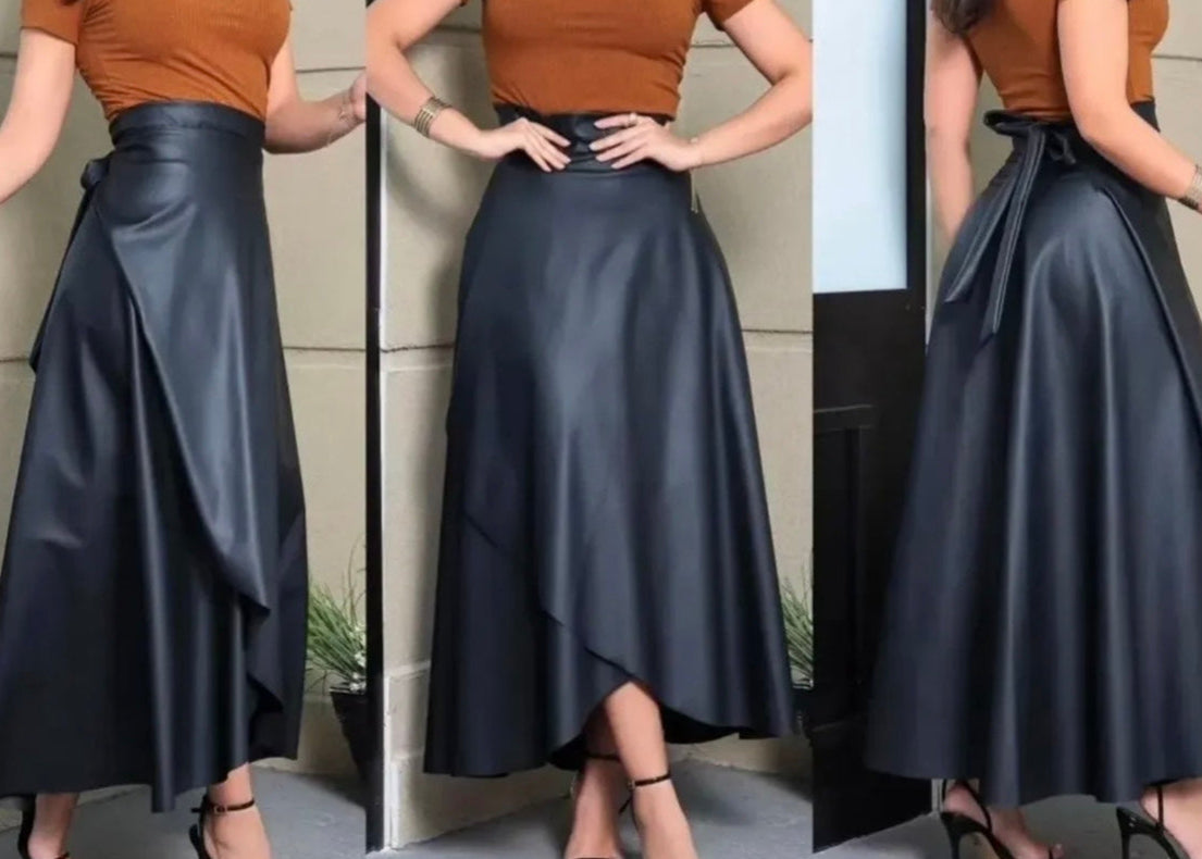 Falda Envolvente Eco Cuero