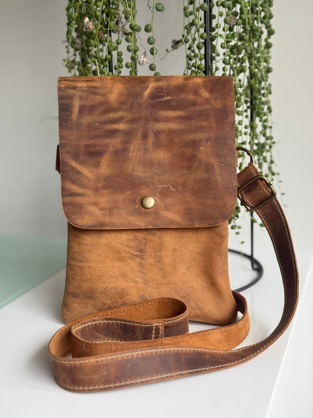 Bandolera Cuero Vintage