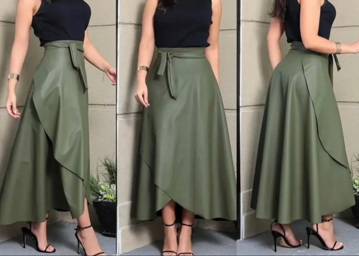 Falda Envolvente Eco Cuero