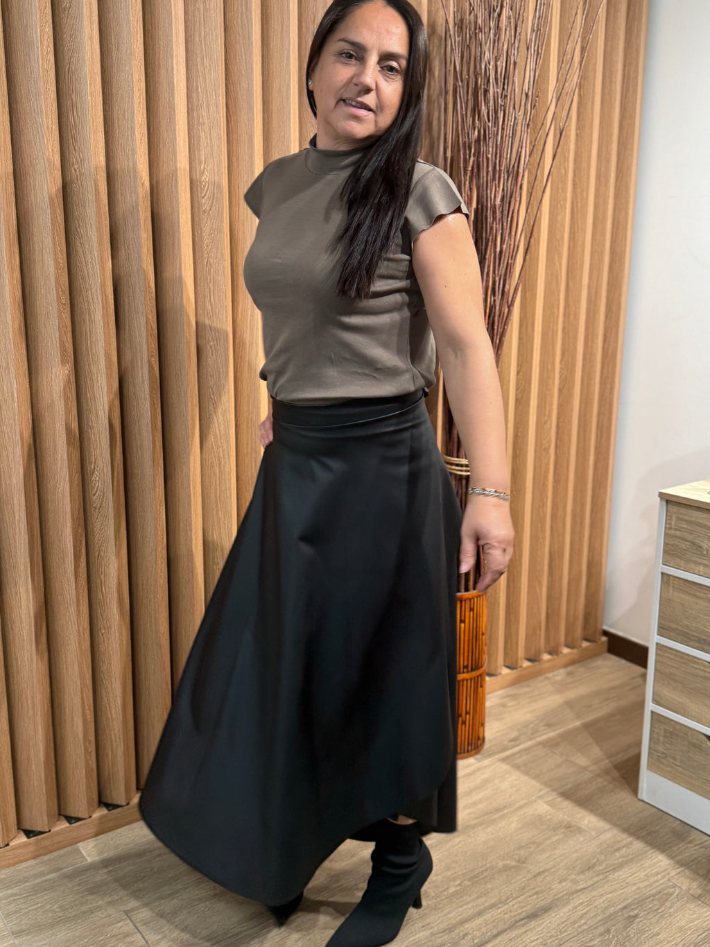 Falda Envolvente Eco Cuero