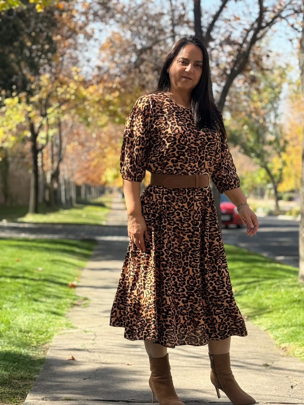 Vestido Maxi Animal Print