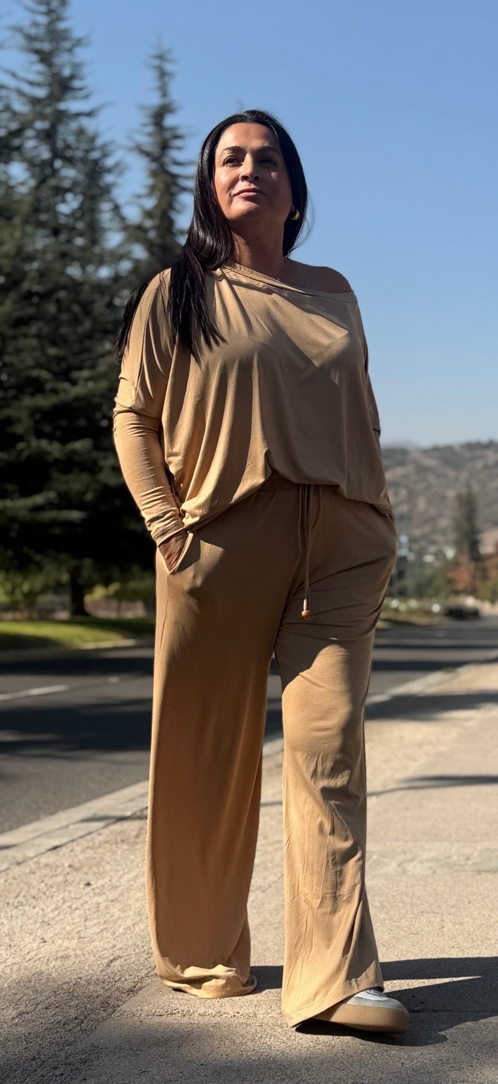 Conjunto Algadón Brasileño Hombro Caído