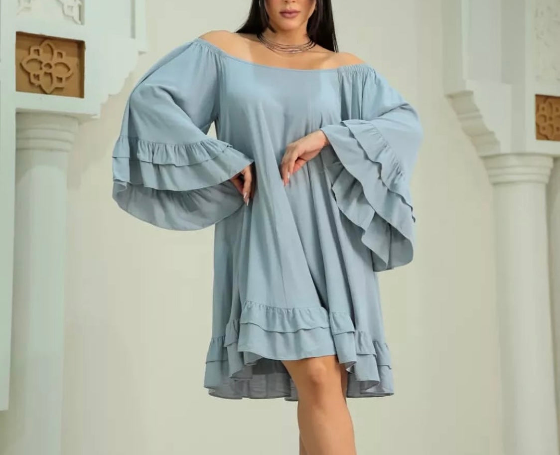 Vestido Boho sin hombros