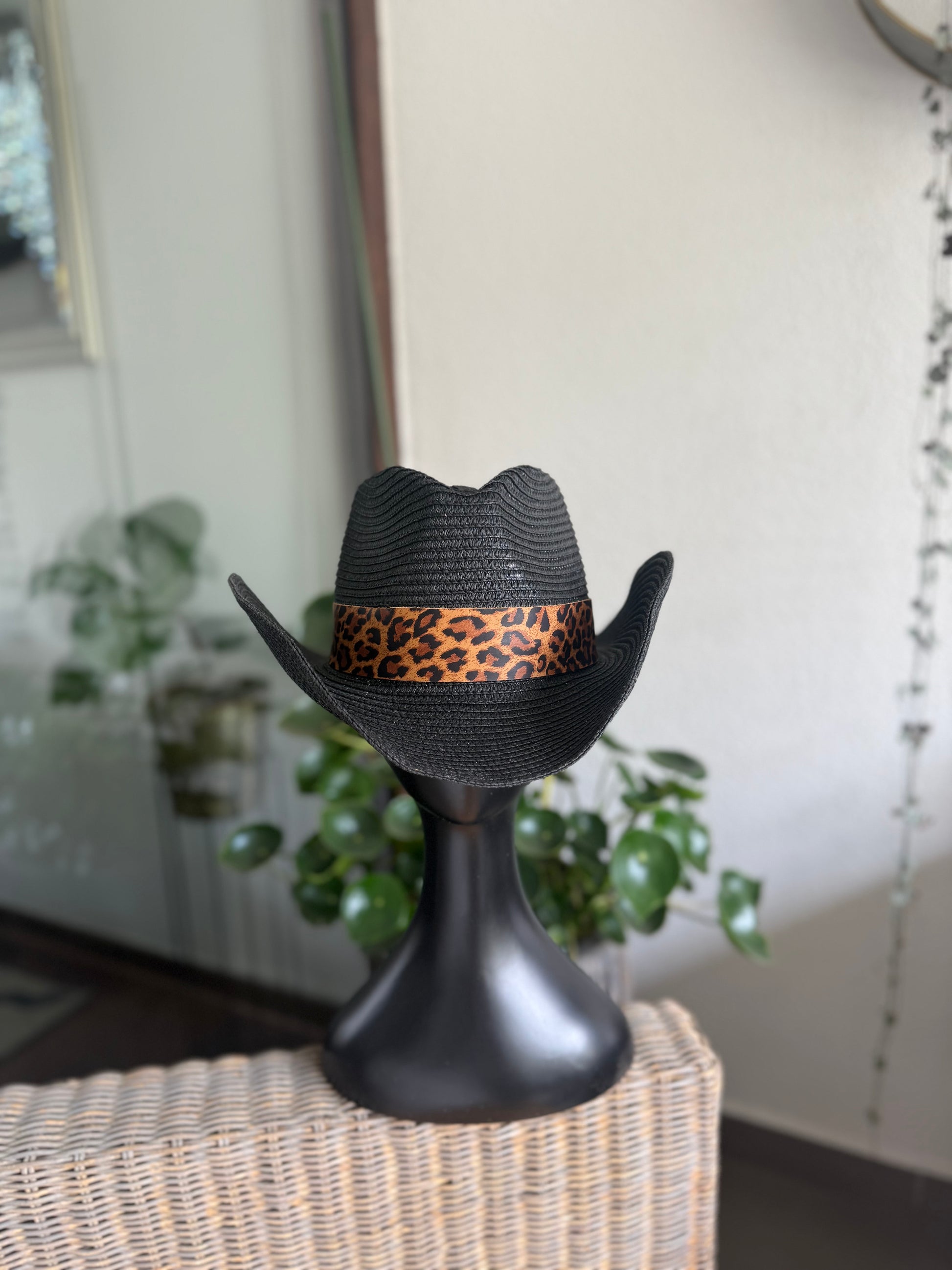 Sombrero Cuero Animal Print