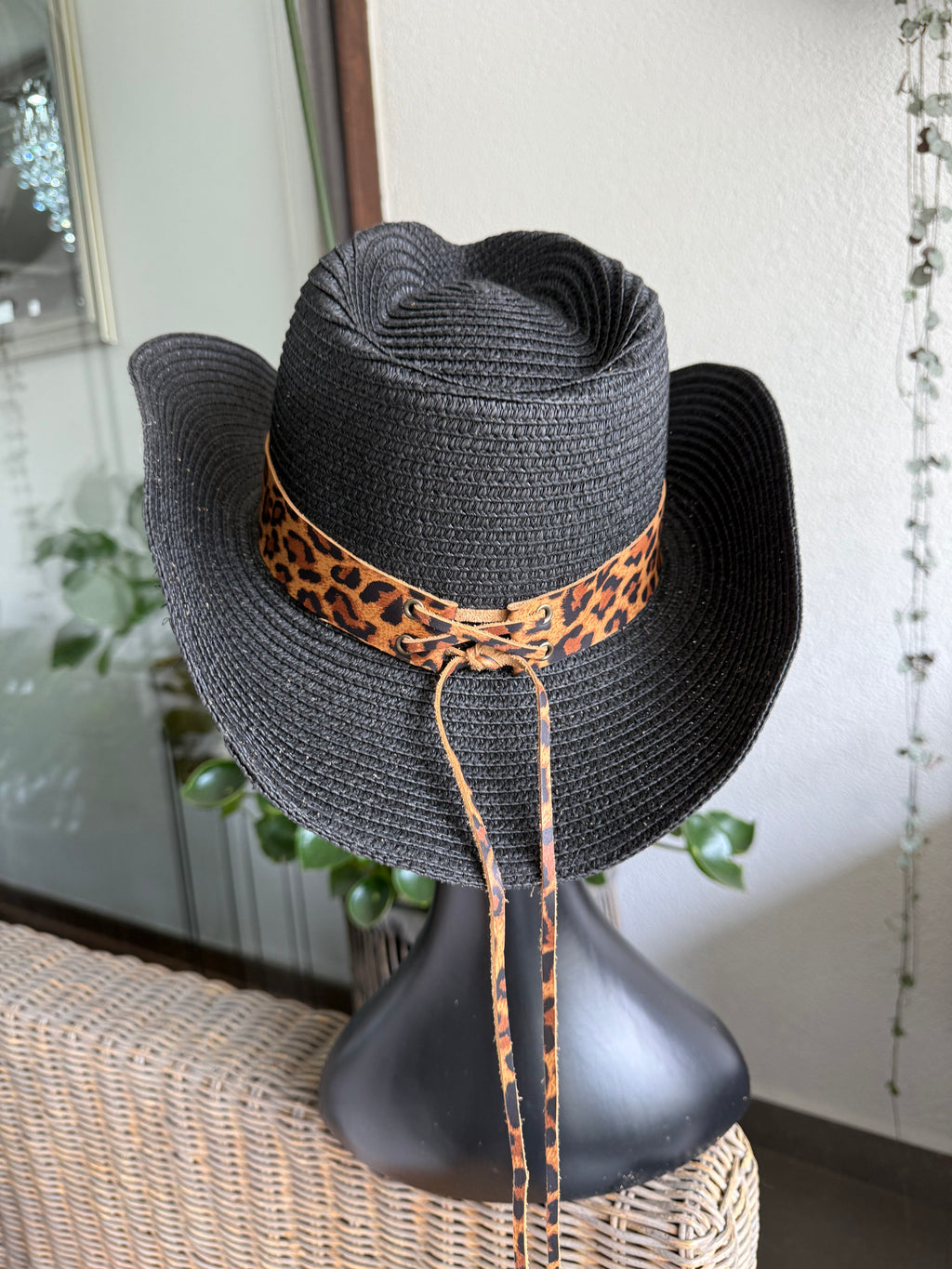 Sombrero Cuero Animal Print